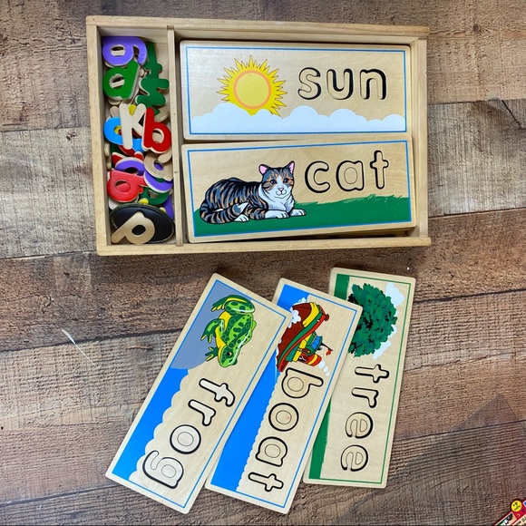 Melissa & Doug Other - Melissa & Doug See & Spell Wood Letter Puzzles